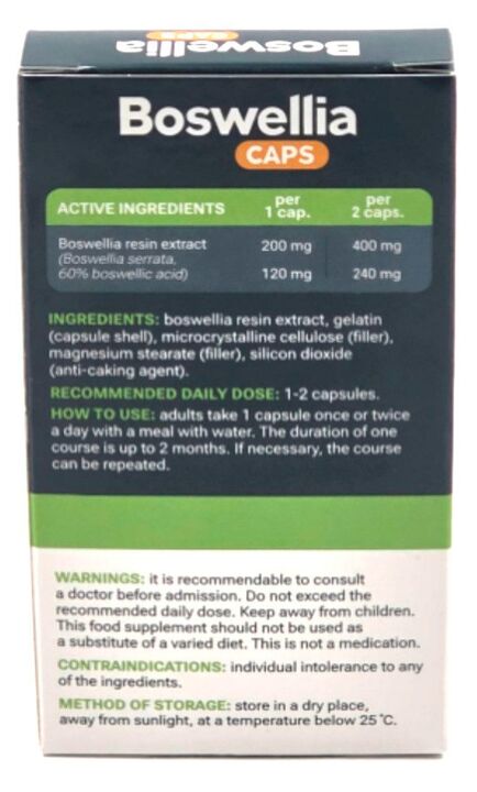 Návod k použití Boswellia
